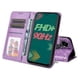 thumbnail image 5 of Funda tipo cartera FOXDOCK para Infinix Hot 11s , diseño girasol en relieve, cuero PU, cierre magnético, soporte y tarjetero, 5 of 5