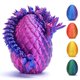 thumbnail image 5 of RCARQMU Set de 4 Huevos de Dragón Impresos en 3D con Juguetes, 5 of 7