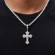 thumbnail image 4 of Collar con Cruz de Moissanita de 5 Mm para Hombre Color D VVS1 Collar de Tenis para Mujer Colgante de Moissanita de Plata Esterlina S925 Joyería Religiosa para Hombre 16-20 Pulgadas, 4 of 5