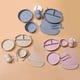 thumbnail image 5 of 1/7pcs Silicone Feeding Set, Baby Cat Design Silicone Tableware, Toddlers Led Weaning Supplies With Suction, Bowl Divided Plate Adjustable Bib, Soft Spoon Fork Water Cup, TYRY.HU Unbreakable Dishes, 5 of 5