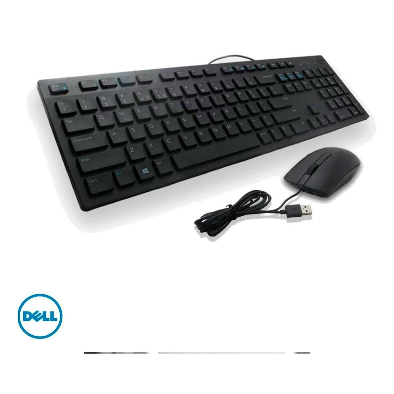 Kit Teclado + Mouse Dell Km300c Alambrico 105 Teclas Español Negro