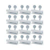 Magideal - Cerraduras De Seguridad Ajustables Para Ventanas, 12 Uds., Cerraduras De Puertas De Seguridad De Aleación De Aluminio Ajustables Para Oficina, Mejoras Doble Agujero