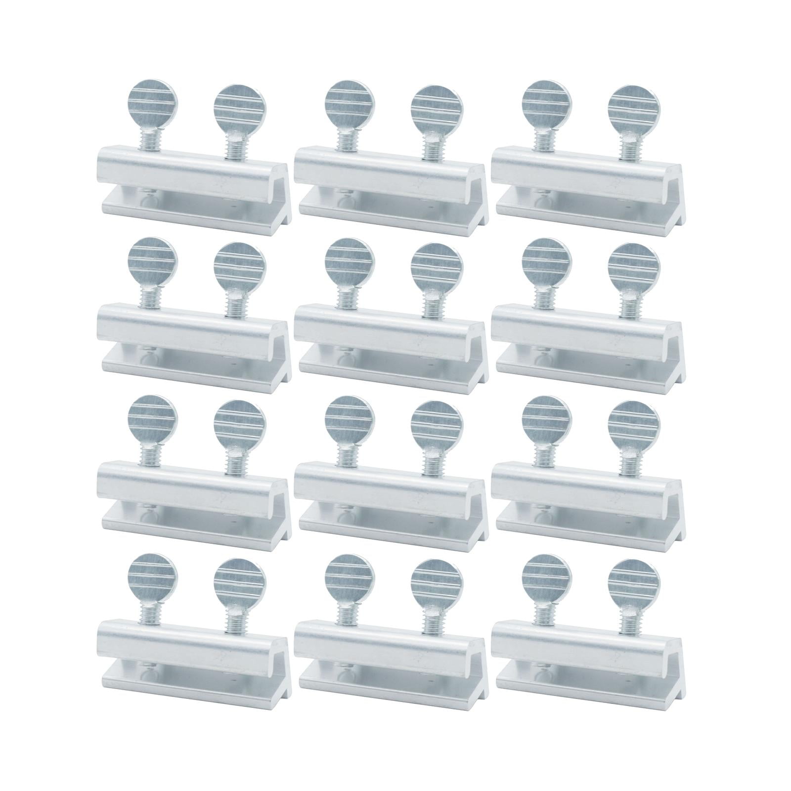 Magideal - Cerraduras De Seguridad Ajustables Para Ventanas, 12 Uds., Cerraduras De Puertas De Seguridad De Aleación De Aluminio Ajustables Para Oficina, Mejoras Doble Agujero