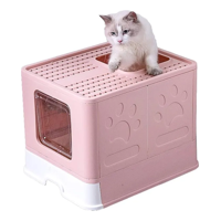 Genérico - Arenero Para Gatos Grande Pegable Caja De Arena Con Cuchara