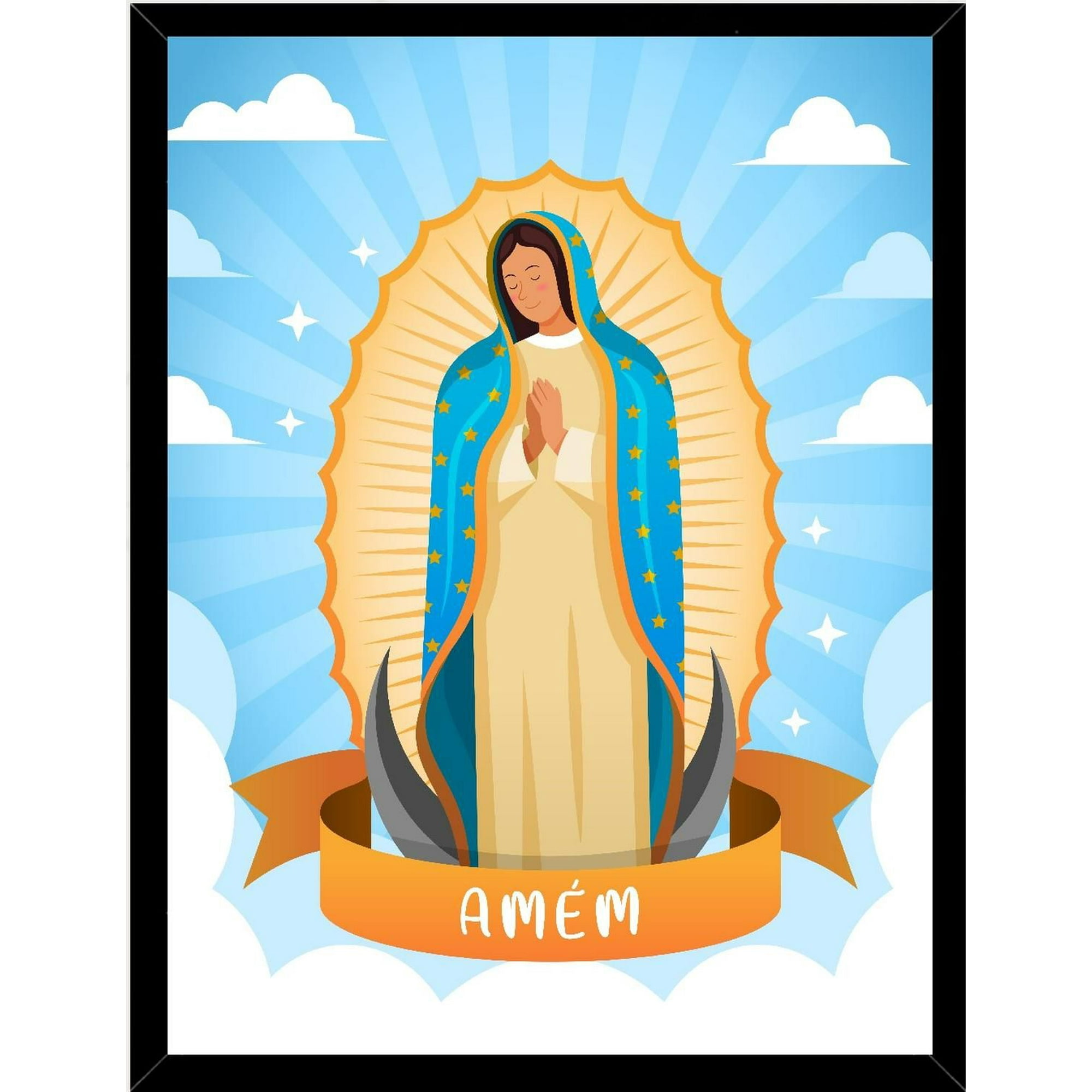 Genérico - Cuadro Decorativo Amen Medidas 30x40 Cm