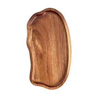 Bothyi - Bandeja De Madera Para Servir, Bandeja Para La Cena, Plato De Postre De Madera Para Aperitivos, Bebidas Y Magdalenas