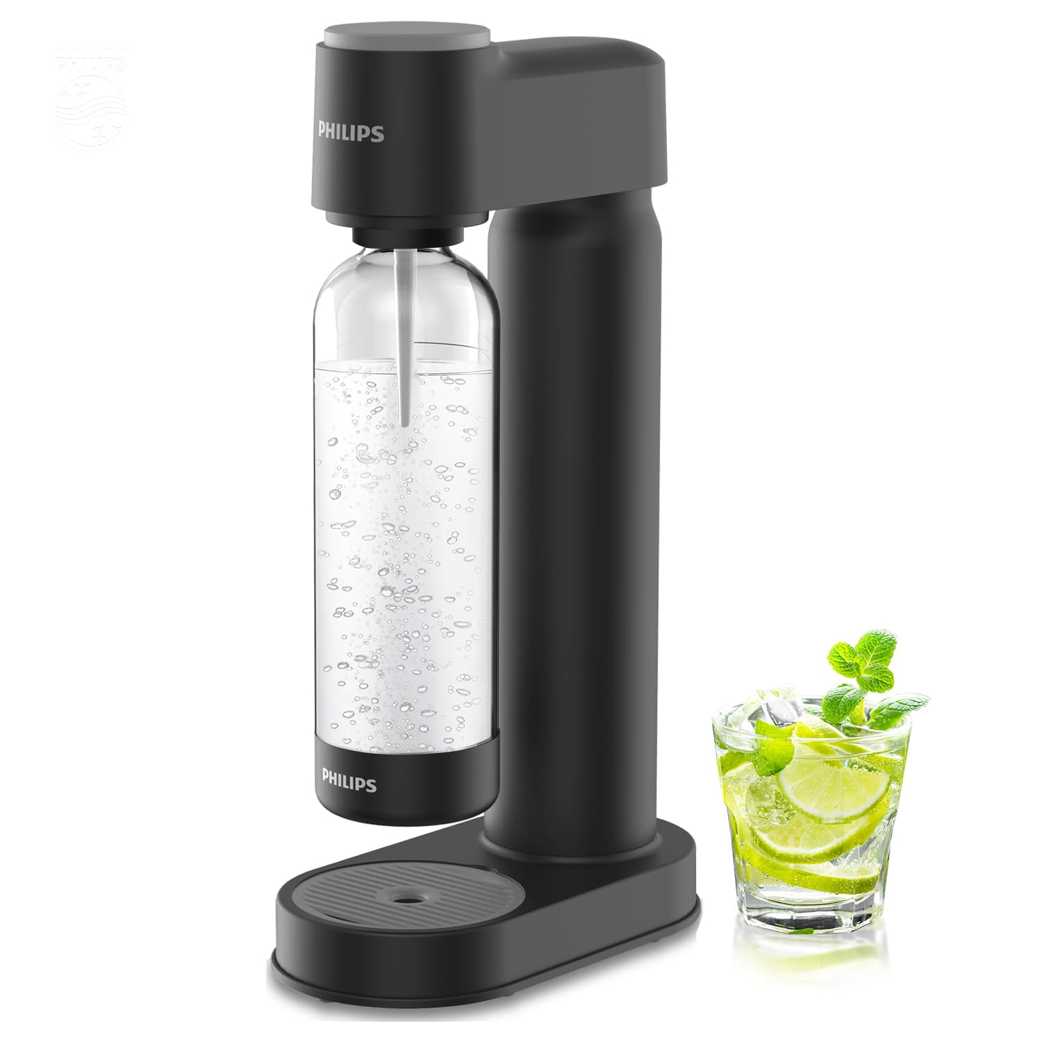 Soda Maker Philips Agua Con Gas Con Botella Carbonatada De 1 Litro