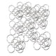 thumbnail image 1 of 100PCS Libro de metal niquelado Anillos de carpeta de hojas sueltas Clip de 1.375 pulgadas, 1 of 5