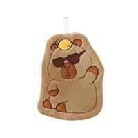 Magideal - Divertida Toalla De Mano Colgante De Capibara, Toalla Suave Altamente Absorbente, Toallas De Baño Decorativas Con Lazo Para Colgar Para Piso De Vidrio Patrón De Limón