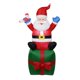 thumbnail image 2 of Papá Noel Inflable De 5.9 Pies En Caja De Regalo LED Incorporado Para Patio Al Aire Libre, 2 of 5