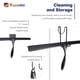 thumbnail image 2 of Rasqueta para ducha TOOVEM 36 cm negra - juego de 2 cuchillas, 2 of 8