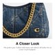 thumbnail image 4 of Bolso Coach Juliet 26 cm Denim Acolchado de Hombro, 4 of 6