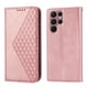 thumbnail image 2 of Funda Flip FOXDOCK para Samsung Galaxy S22 Ultra , Estilo Billetera con Diseño Rombo, Correa de Mano y Soporte, Uso Diario, 2 of 6