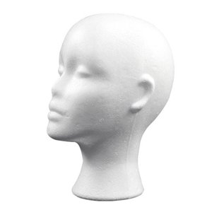 Ioensy - Cabeza De Maniquí De Espuma, Sombreros, Gafas, Peluca, Soporte De Exhibición, Cabeza De Espuma De Maniquí