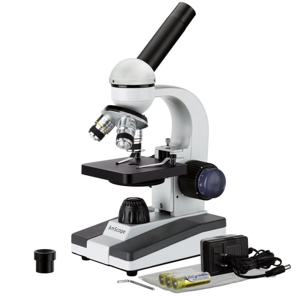 Microscopio AmScope serie M150 Monocular LED portátil 40X-1000X