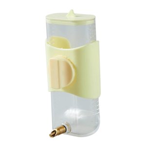 Ioensy - Comedero De Agua Para Pájaros, Dispensador De Agua Para Loros, Cacatúa, Periquito, Periquito, 300Ml, Amarillo