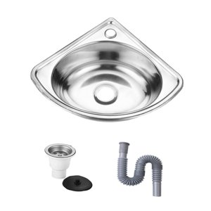 Magideal - Fregadero De Esquina Montada En La Pared Para Baño Con Diseño De Cuencas De Triángulo , Tipo A