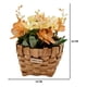 thumbnail image 3 of Planta Artificial Macetero Mimbre Flores Amarillas Naranjas, 3 of 4