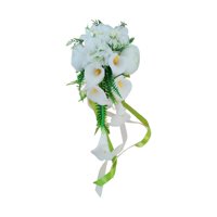 Magideal - Ramo De Mano, Arreglos Florales Táctiles, Ramo De Tela De Seda, Ramo De Tiro De Boda, Flor De Mano Artificial, Para Decoración De Fiesta De Iglesia