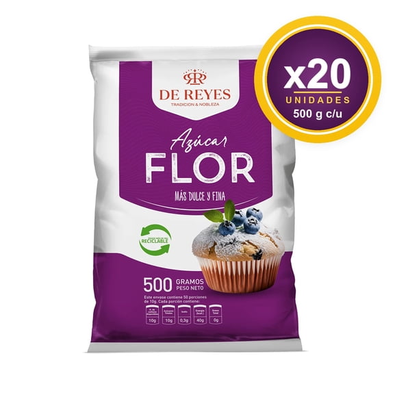 Azúcar Flor De Reyes 20 x 500 g