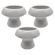 thumbnail image 1 of Set 3 Macetero Maceta De Ceramica Con Forma De Seta Blanco, 1 of 8