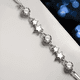 thumbnail image 2 of Pulsera plata 925 estrellas ajustable circones en oro Blanco, 2 of 3
