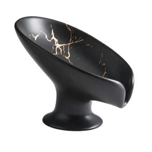 Magideal - Jabonera Con Forma De Moda, Bandeja De Licencia De Almacenamiento, Caja De Jabón, Soportes De Jabón, Soportes De Esponja, Baños Independientes, , Negro