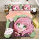 thumbnail image 1 of Anime Spy x family Anya Duvet Cover,Spy Family Bedding Set,Boys Girls Single Twin Size Quilt Cover Bed Sheets, 1 of 5