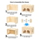 thumbnail image 3 of Escondite para cobayas Bifeaw de madera natural 26 x 17 x 18 cm, 3 of 7