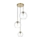 thumbnail image 4 of Lámpara Colgante Elegant Lighting Baxter de 3 Luces en Latón 110V, 4 of 9