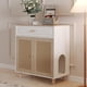 thumbnail image 1 of Gabinete de madera para arenero de gato Faceket 80x40x88 cm, 1 of 9