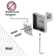 thumbnail image 5 of Gancho para toalla Nolimas de acero inoxidable para baño, montaje en pared, paquete de 2, 5 of 7