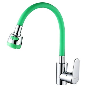 Domsa - Monomando Para Lavaplatos Flexible Verde
