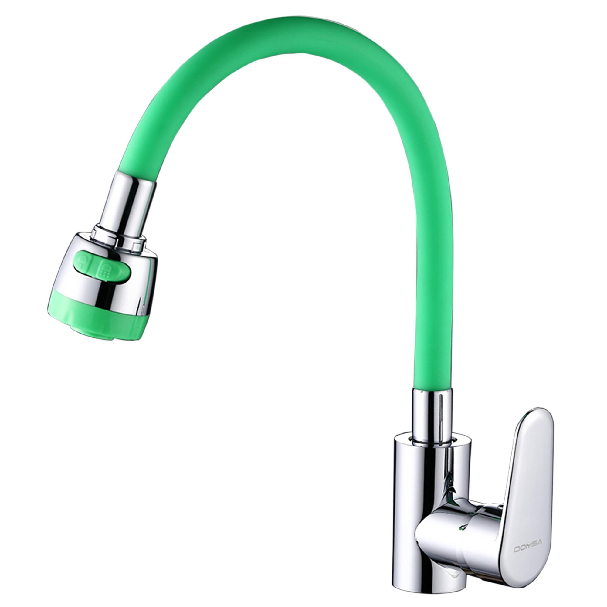 Domsa - Monomando Para Lavaplatos Flexible Verde