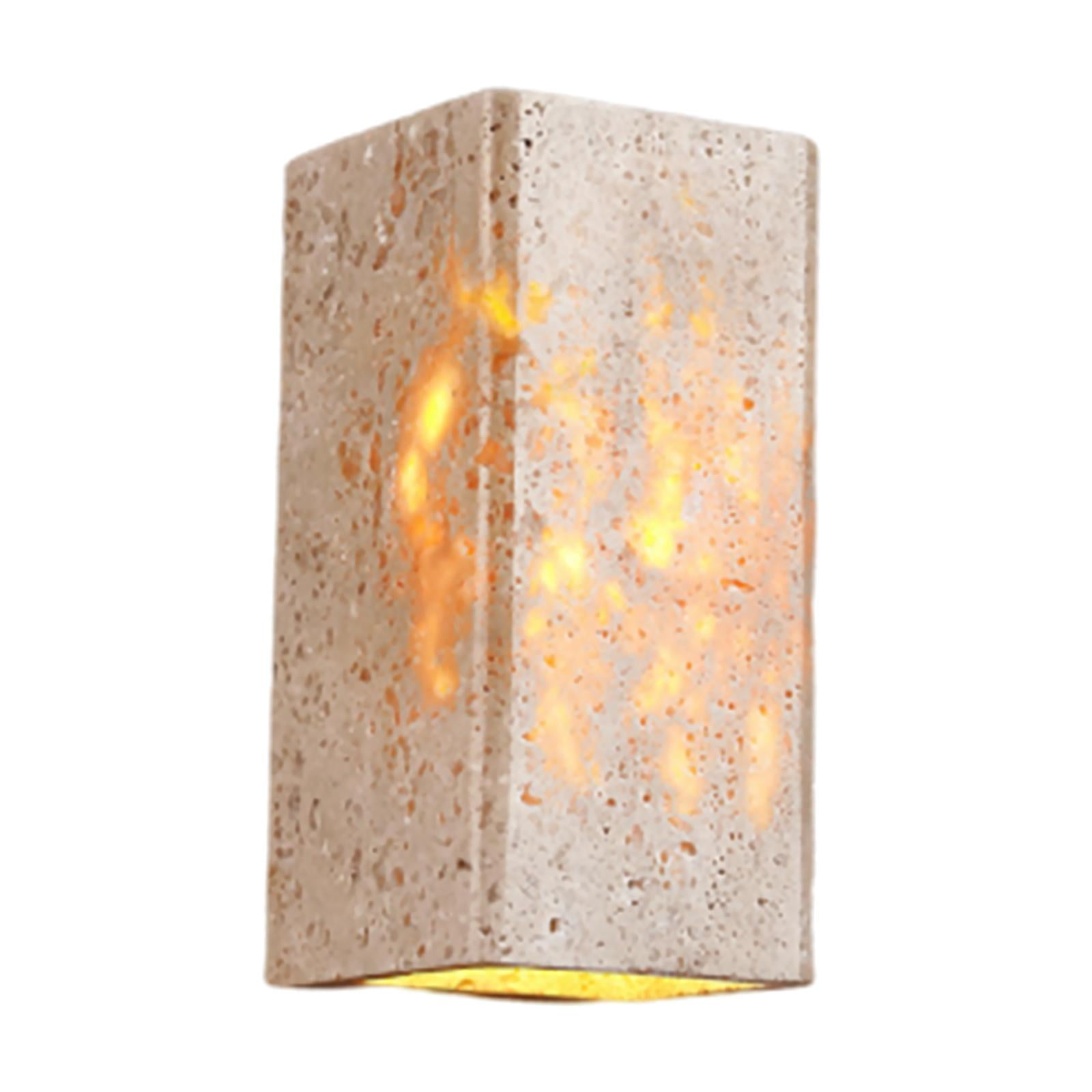 Magideal - Luces Montadas En La Pared, Lámpara De Pared Para Cabecera, Luces Cálidas De Estilo Europeo, Lámpara De Mármol, Aplique De Pared Para Porche, Comedor , 8x8x16cm