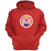 Genérico - Polerón Canguro Sailor Moon Rojo Talla Xs Unisex