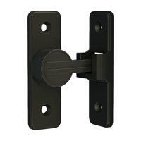 Magideal - Pestillo De Puerta De Granero, Cerradura Deslizante, Aleación De Zinc Antipérdida, Pestillo De Puerta, Cerradura De Puerta De Seguridad Para El Hogar Negro De 90 Grados.