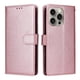 thumbnail image 1 of Funda Cartera para iPhone 15 Pro Max con Tarjetero, Soporte y Cordón - Protección Oro rosa, 1 of 6