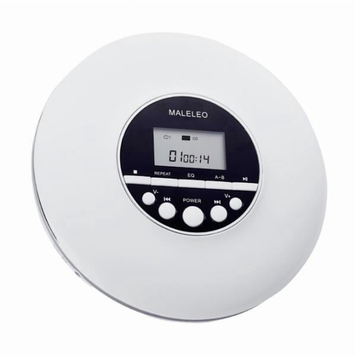 Bothyi - Reproductor De Cd Portátil Multifunción Estéreo Ligero Para Correr Coche Blanco