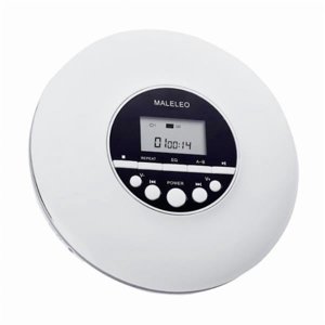 Bothyi - Reproductor De Cd Portátil Multifunción Estéreo Ligero Para Correr Coche Blanco