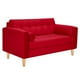 thumbnail image 2 of Sofa Retro 2c Felpa 05 Rojo, 2 of 6