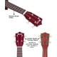 thumbnail image 4 of Ukelele iEco Soprano de 21 pulgadas con correa para afinador de cuerdas, 4 of 7
