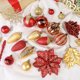 thumbnail image 3 of Set de 106 adornos esféricos navideños SHareconn en rojo y dorado, 3 of 6