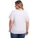 thumbnail image 5 of GRACE & GRANDEUR Blusas Casual Elegantes de Manga Corta con Cuello en V y Encaje Bordado para Mujer de Talla Grande 1X Blanco, 5 of 7