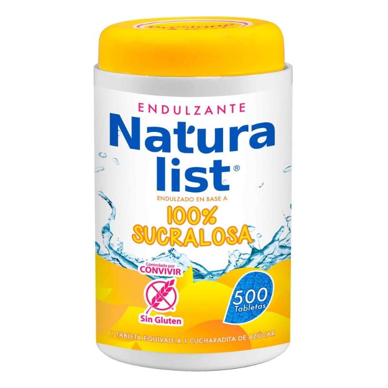 Endulzante Tableta Sucralosa Display 500 unidades Naturalist