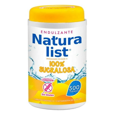 Endulzante Tableta Sucralosa Display 500 Unidades Naturalist