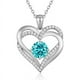 thumbnail image 1 of Collar Love Pendant Con Birthstone Zirconia Y Caja De Regalo, 1 of 5
