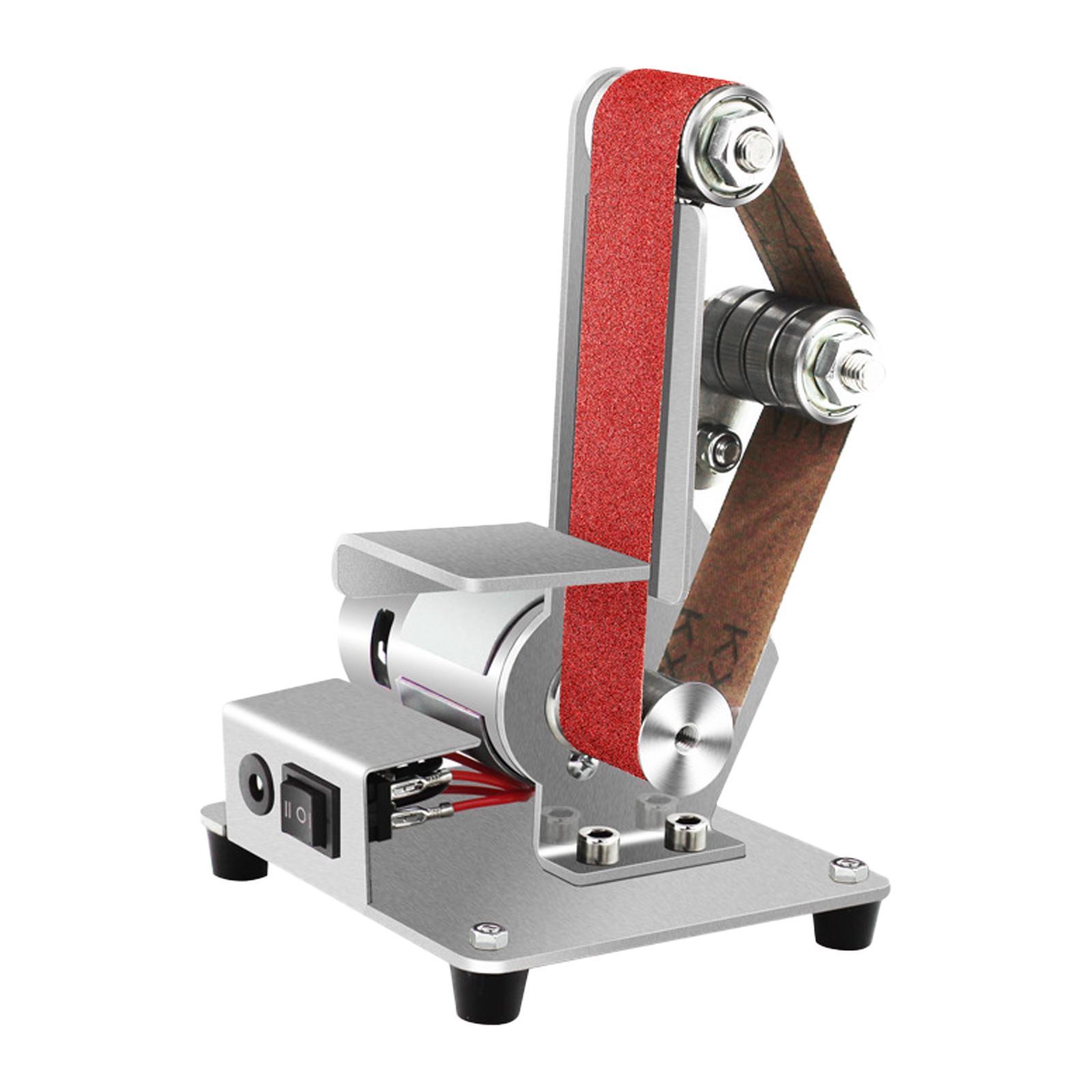 Ioensy - Mini Lijadora De Banda, Herramienta Afiladora De Repuesto Para La Fabricación De Cuchillos De Carpintería Diy