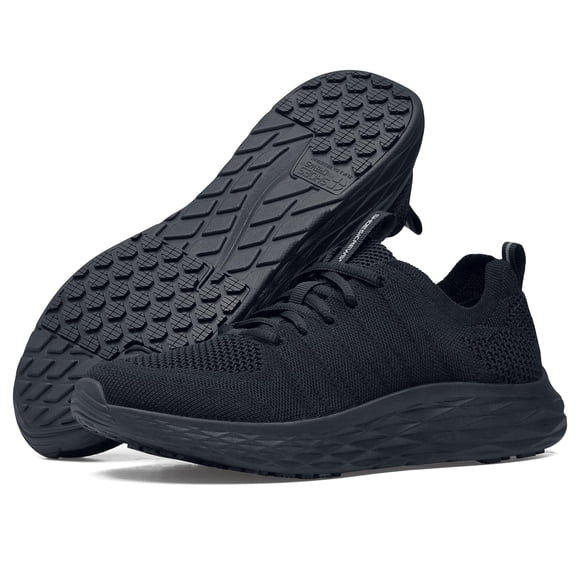 Zapatilla de trabajo negra antideslizante para mujer – Shoes For Crews