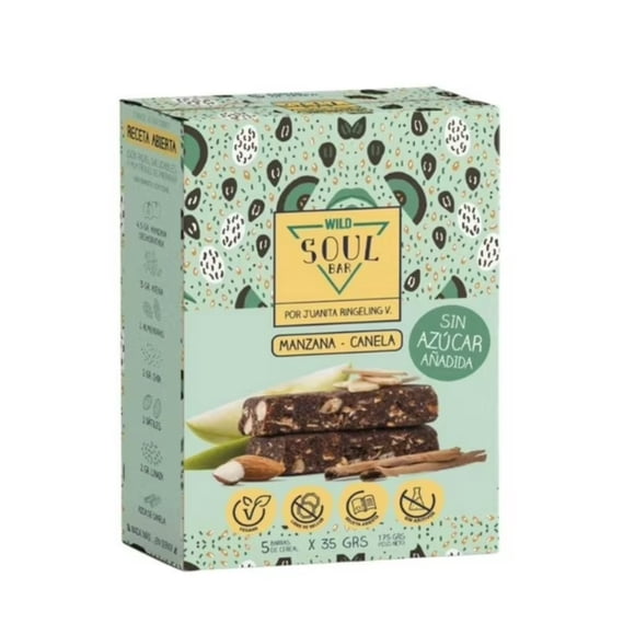 Barra Manzana Canela 5 Un, 175 g